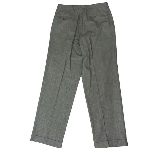 Hart Schaffner & Marx Mens Size 38 Virgin Wool Pleated Front Dress Pants‎ Brown - Picture 2 of 7